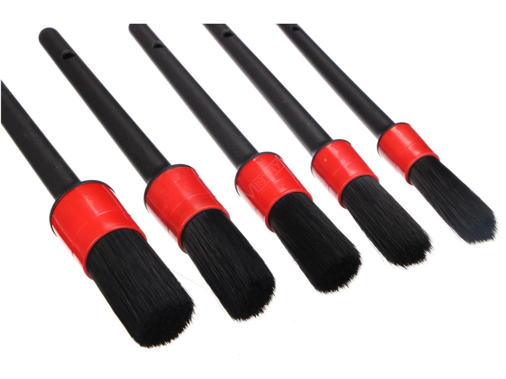 Sada měkkých precizních štětců pro čištění auta CAR DETAILING BRUSH 5 SOFT, 5ks