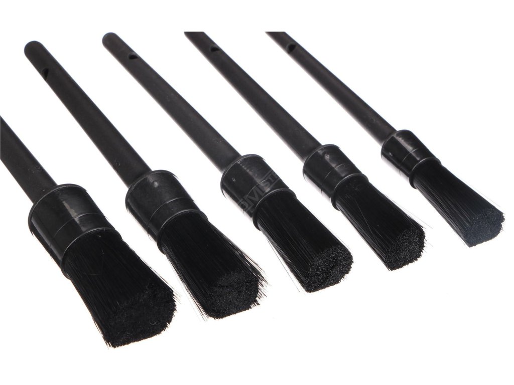 Sada tvrdých precizních štětců pro čištění auta CAR DETAILING BRUSH 5 HARD, 5ks