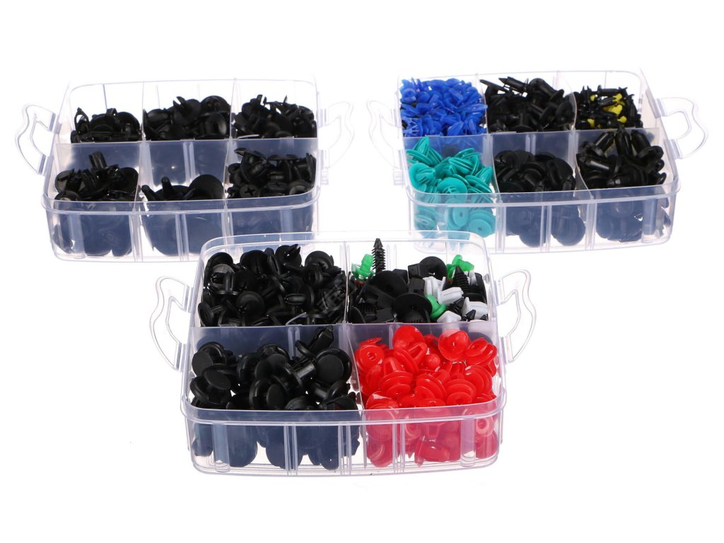 Sada spon, příchytek a kolíků pro čalounění vozidel MECHNIC TRIM CLIP SET 700