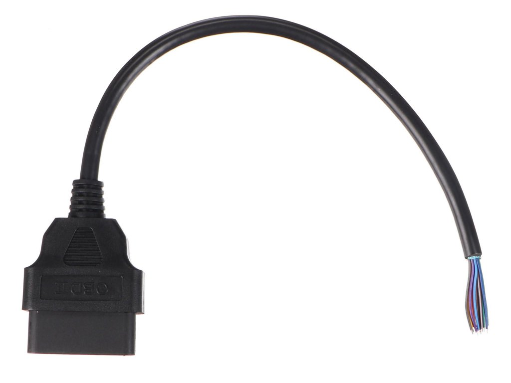 OBD-II prodlužovací kabel samice s 16 piny ukončený 30cm kabely MECHANIC CABLE 27
