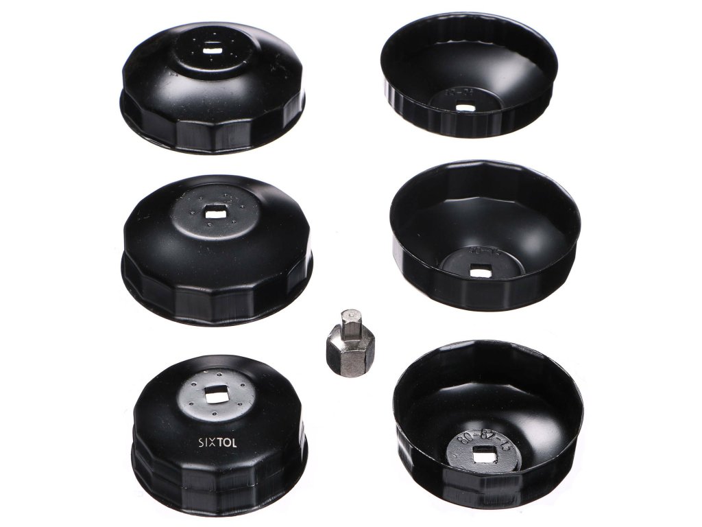 Násadkové klíče na olejové filtry MECHANIC OIL WRENCH 14, 1/2" - Prasklý kufr SIXTOL SIXTOL SX1118RO