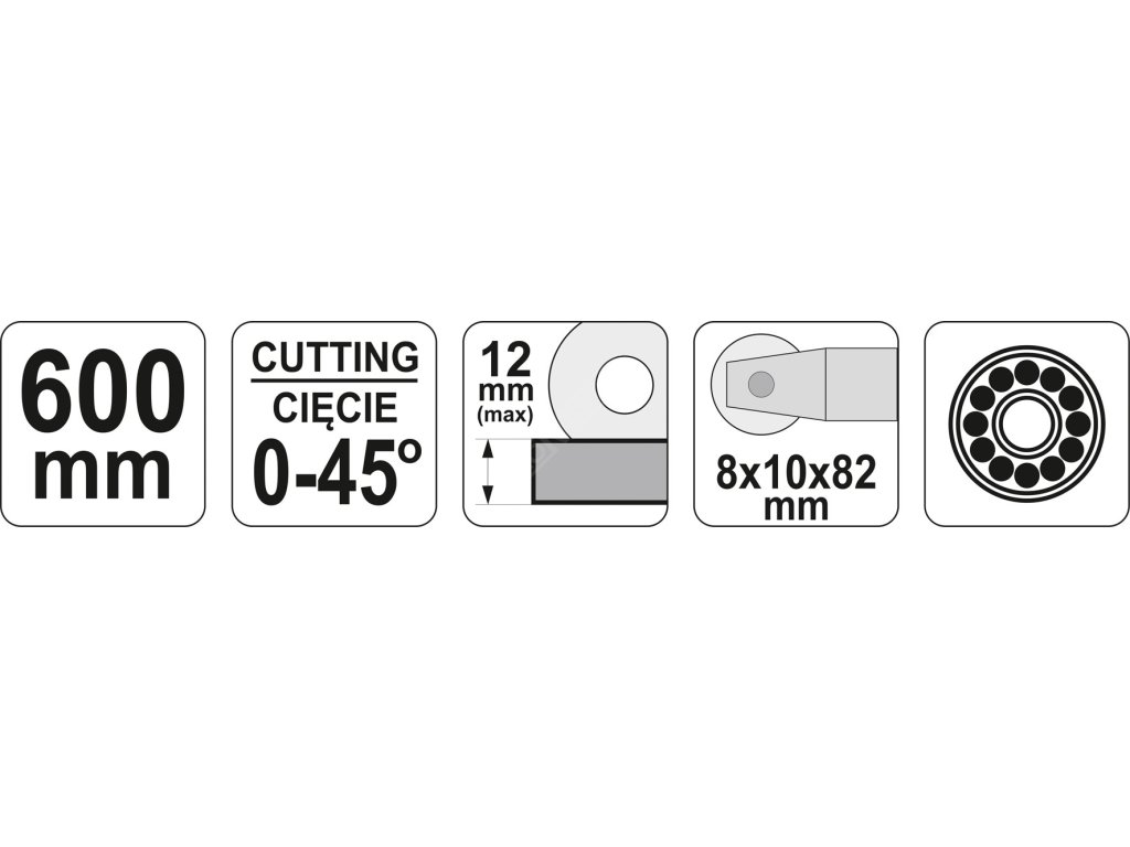 Řezačka na obklady 600 mm Yato YT-37036