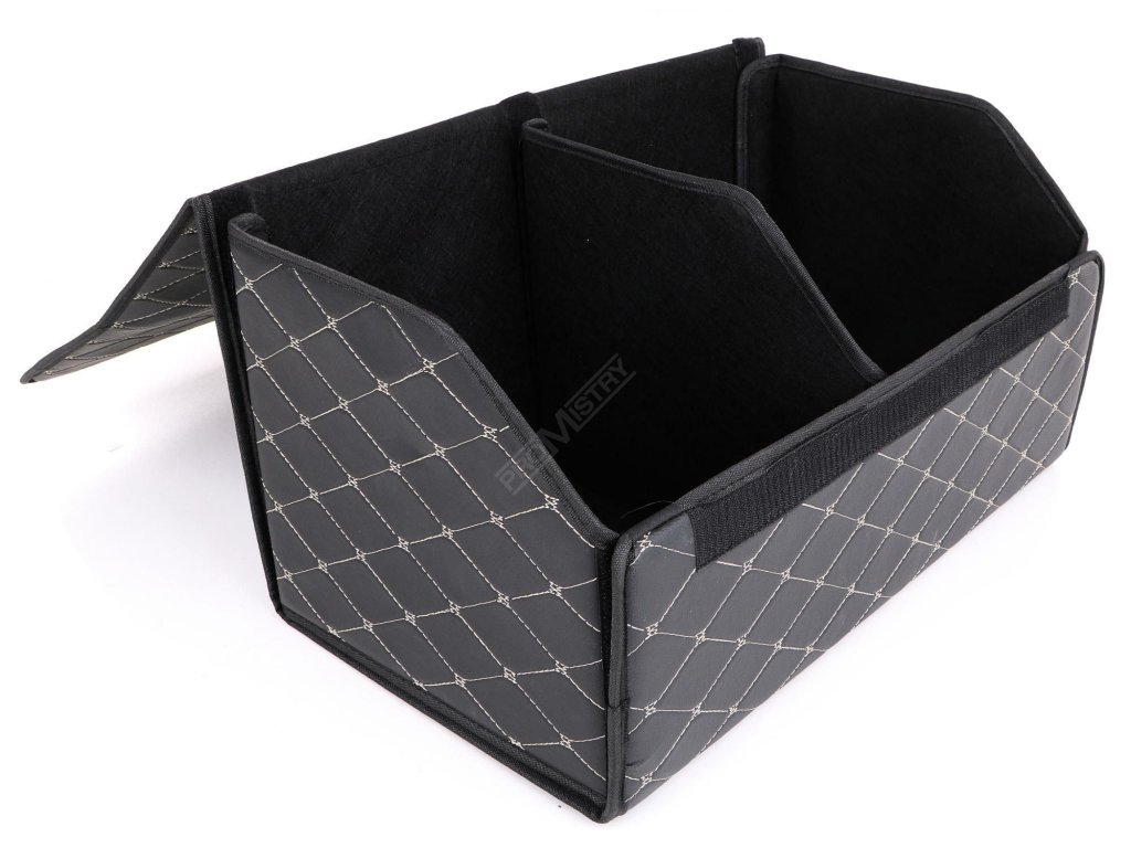 Organizér do kufru auta CAR COMPACT ELEGANT L, 2 přihrádky, skládací, s víkem SIXTOL SIXTOL SX1088
