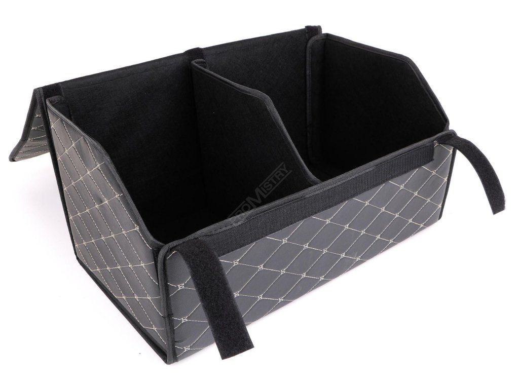 Organizér do kufru auta CAR COMPACT ELEGANT L, 2 přihrádky, skládací, s víkem SIXTOL SIXTOL SX1088