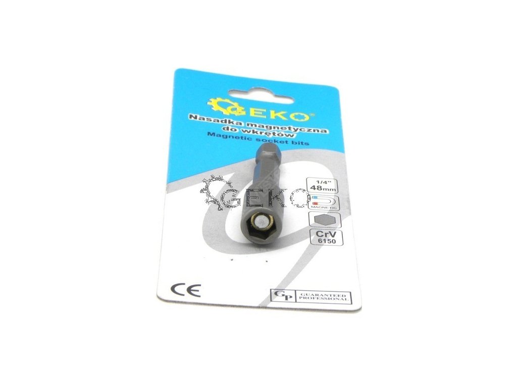 Magnetický nástavec do vrtačky 1/4" - 8 x 48mm GEKO nářadí G15001