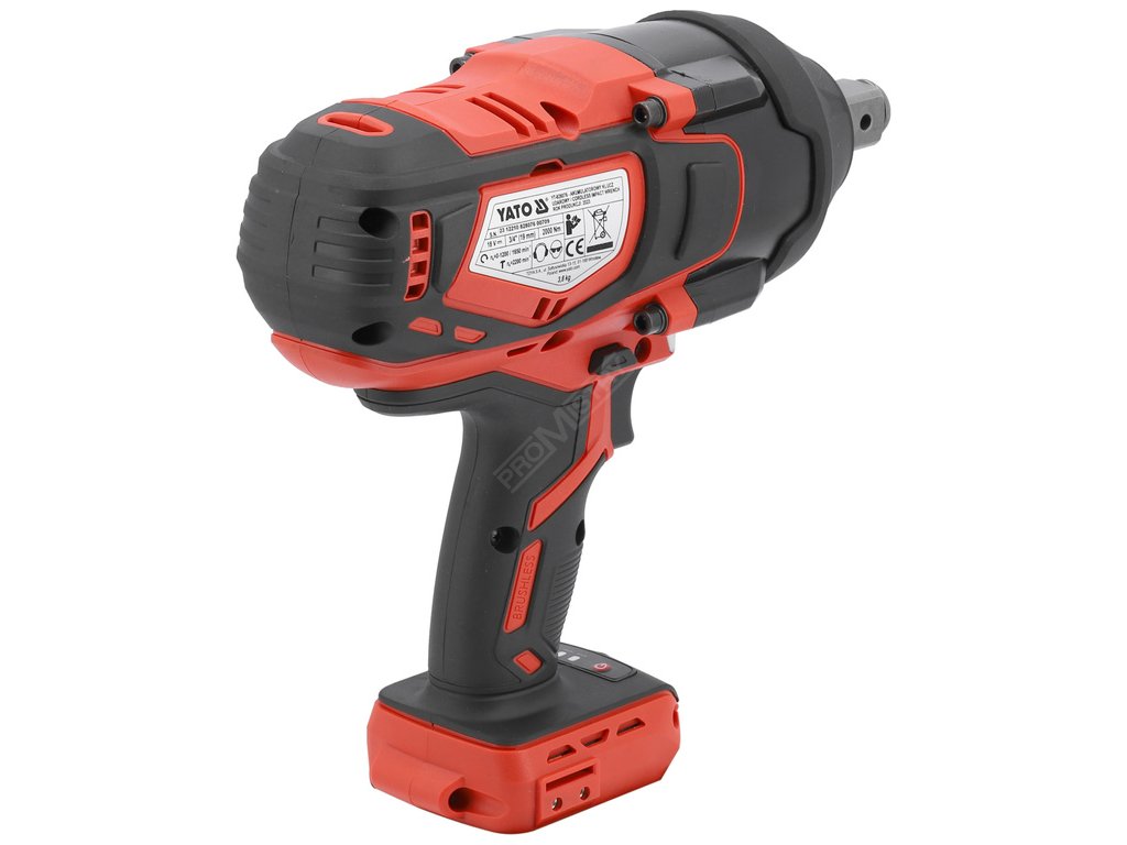 Rázový utahovák AKU 3/4" 18V 2000Nm (bez baterie) Yato YT-828076