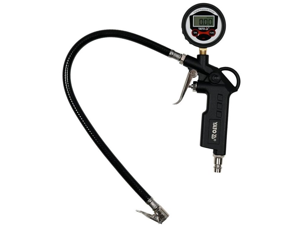 Pistole na huštění pneu s digitálním manometrem 8 bar Yato YT-23702