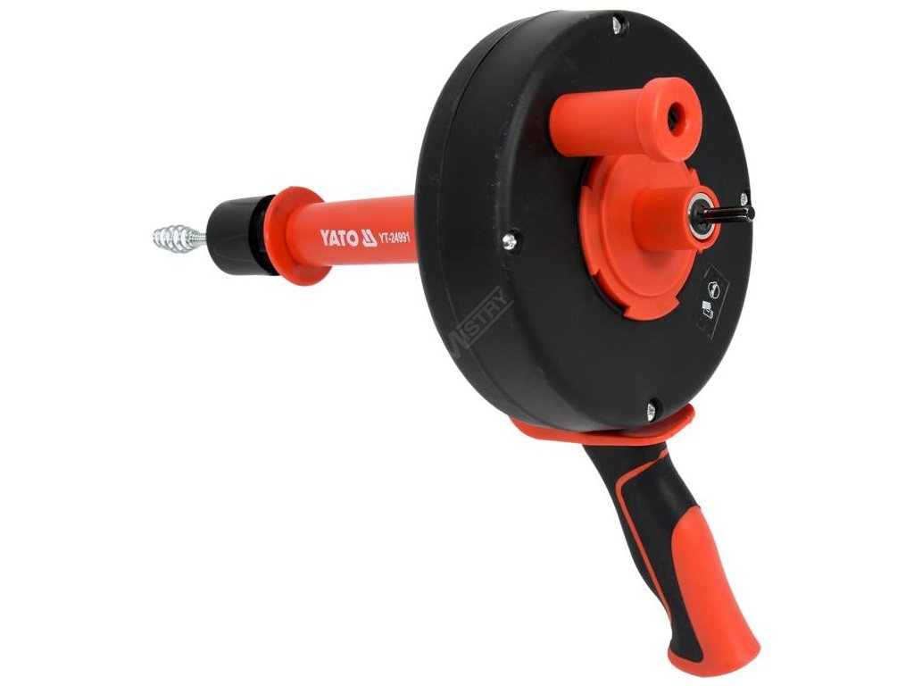 Spirála kanalizační bubnová průměr 6 x 1,3 mm, 7,6 m Yato YT-24991