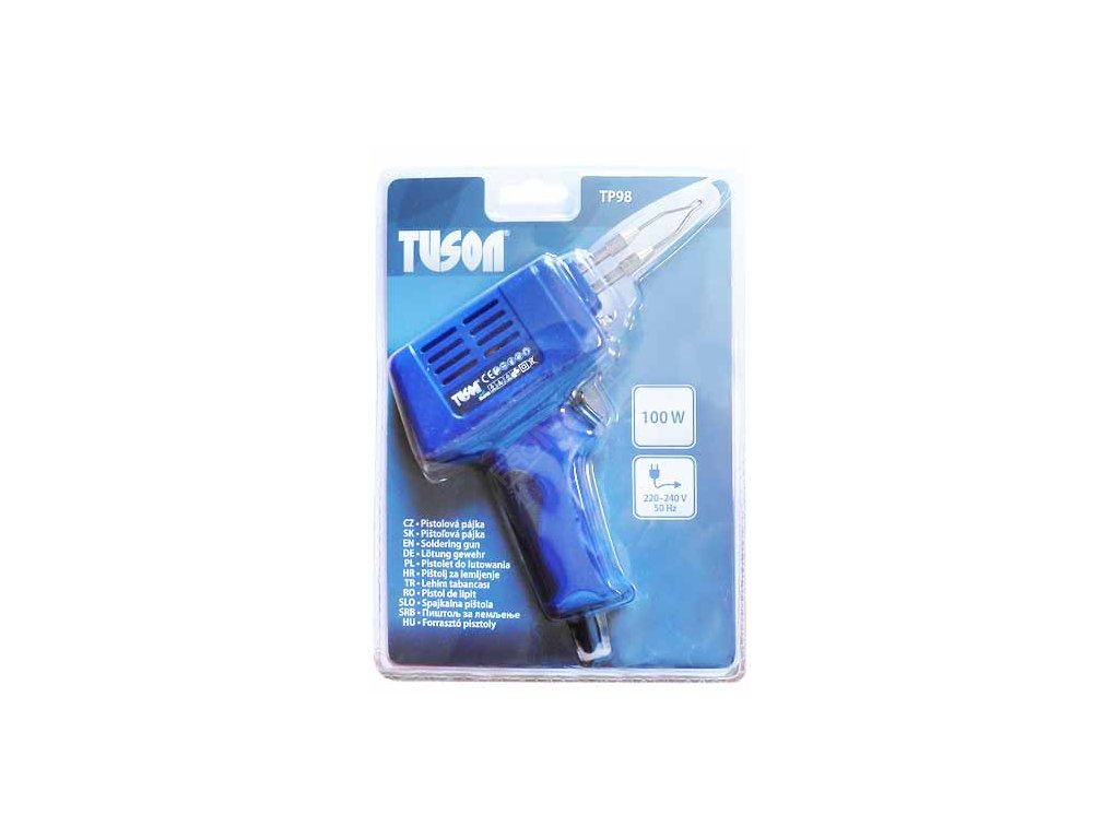 Pistolová transformátorová pájka 100 W TUSON TP98