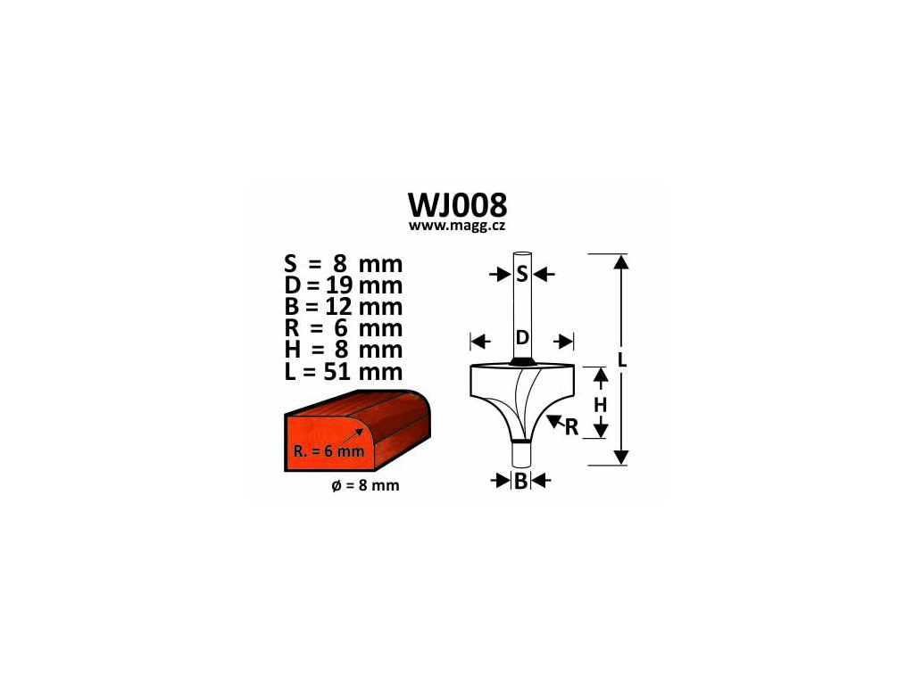 WJ008 size