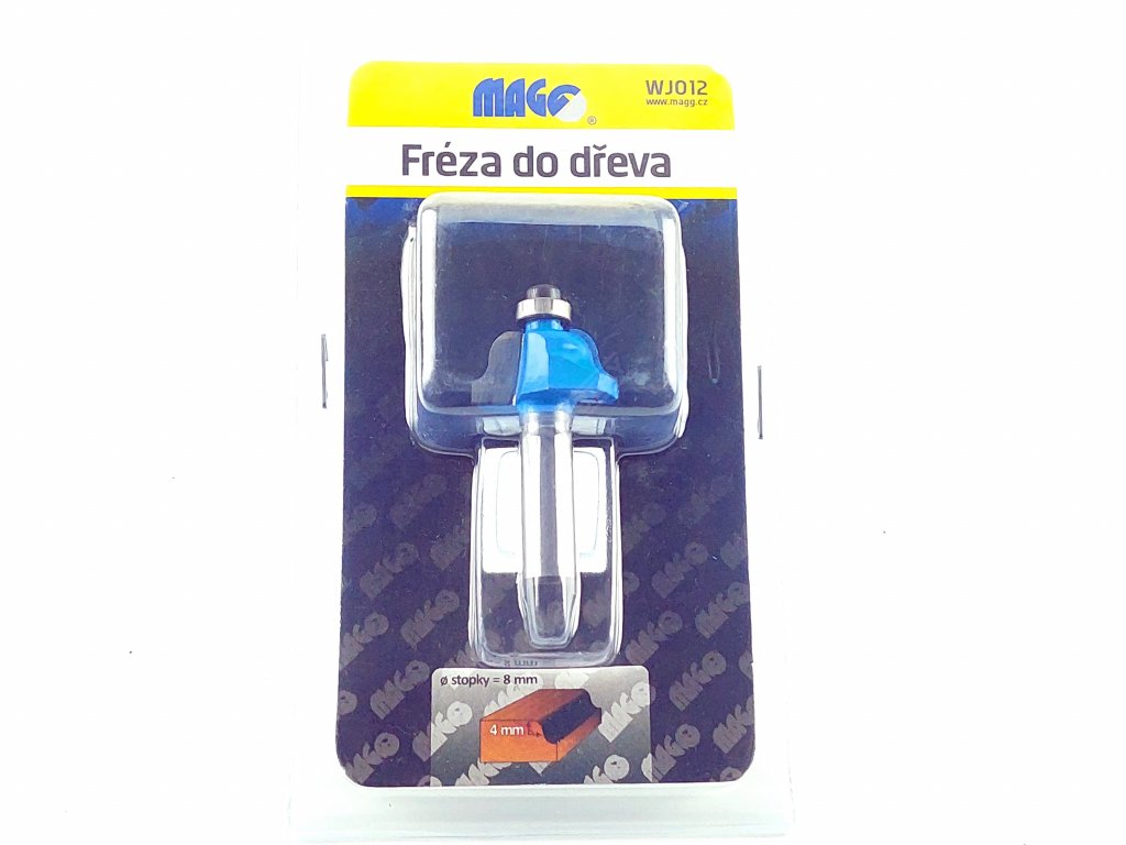 Fréza do dřeva - D=24, H=12, L=49, B=9, S=8mm MAGG WJ012