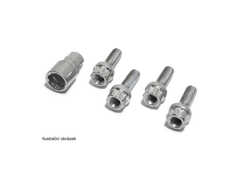 Pojistné šrouby kol M14x1,50x26mm kulové sedlo (D) Compass 01353