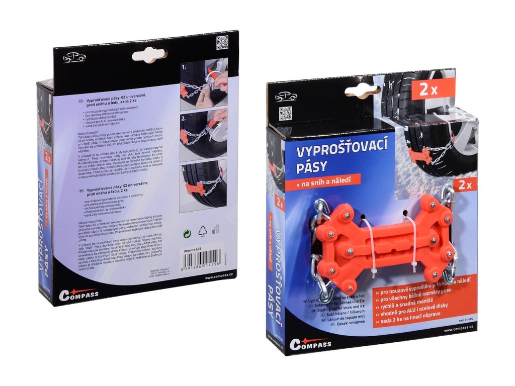 Vyprošťovací pásy K2 univerzální 2ks Compass 01455