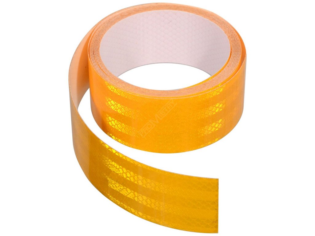 Samolepící páska reflexní 1m x 5cm žlutá Compass 01538