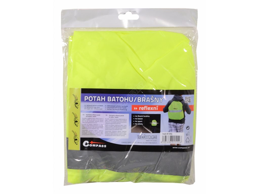 Potah batohu-brašny reflexní žlutý S.O.R. Compass 01554
