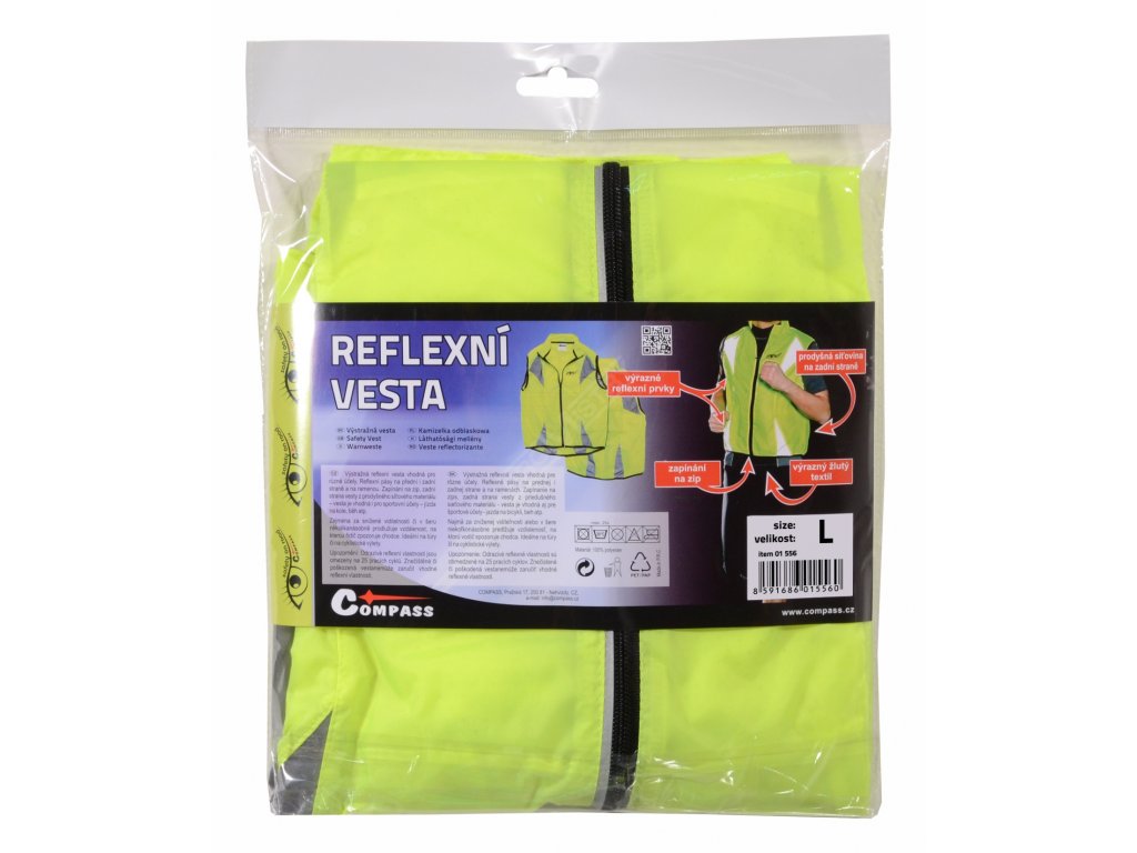 Vesta L reflexní žlutá S.O.R. Compass 01556