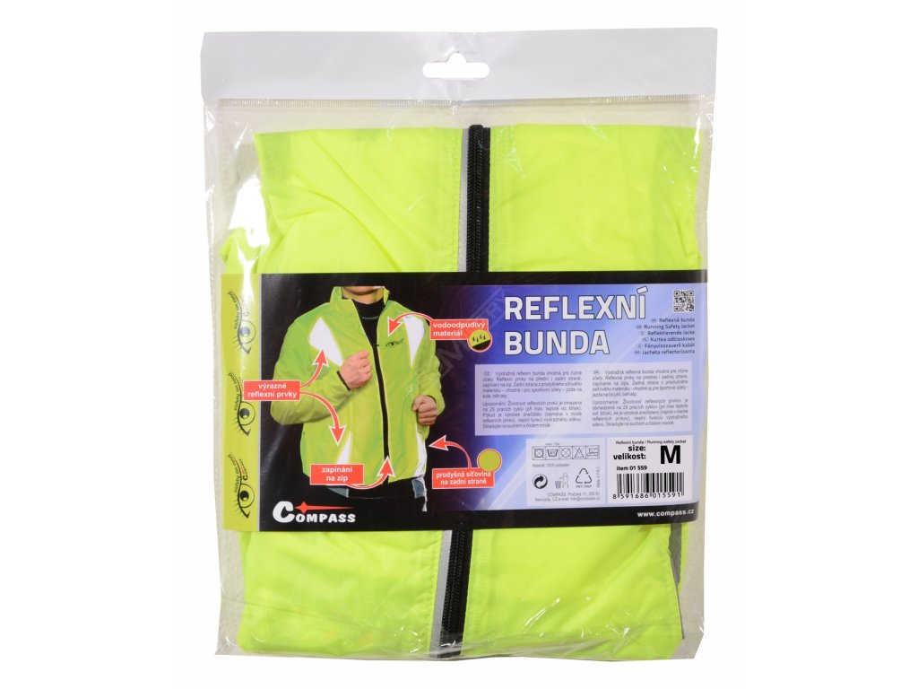 Bunda M reflexní žlutá S.O.R. Compass 01559