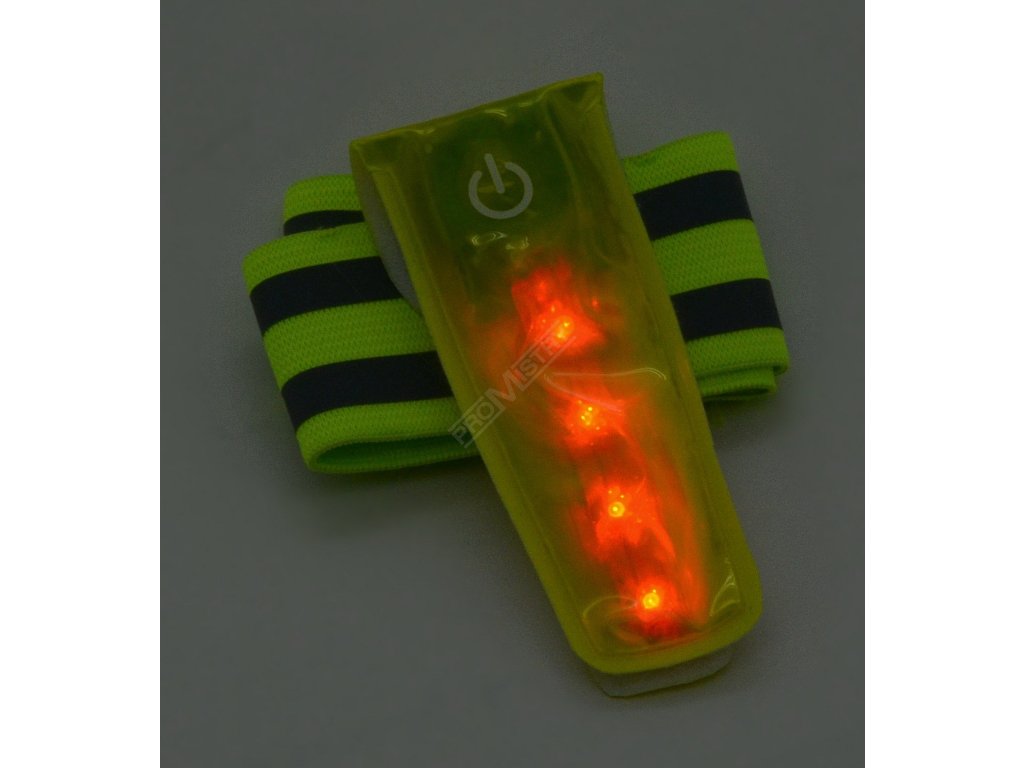 Pásek reflexní 4LED na ruku Compass 01588