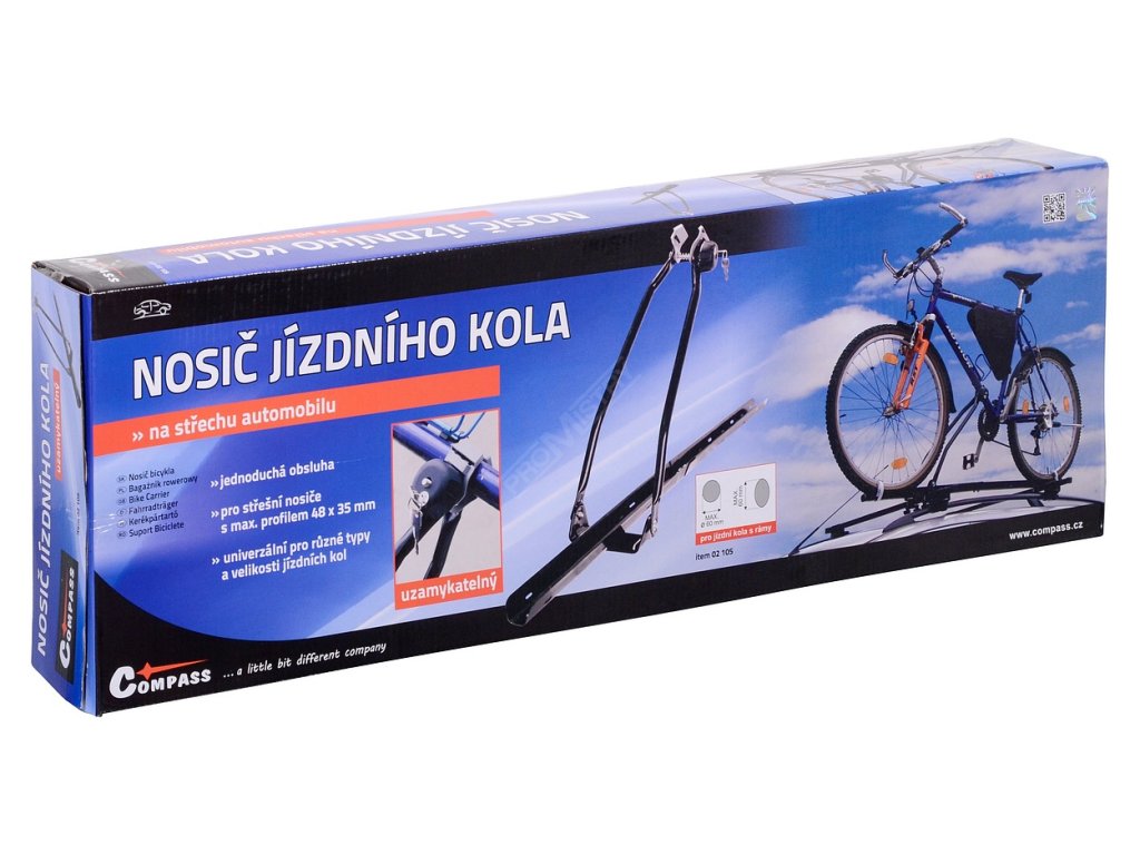 Nosič jízdního kola zamykací BLACK Compass 02105 + Dárek, servis bez starostí v hodnotě 300Kč