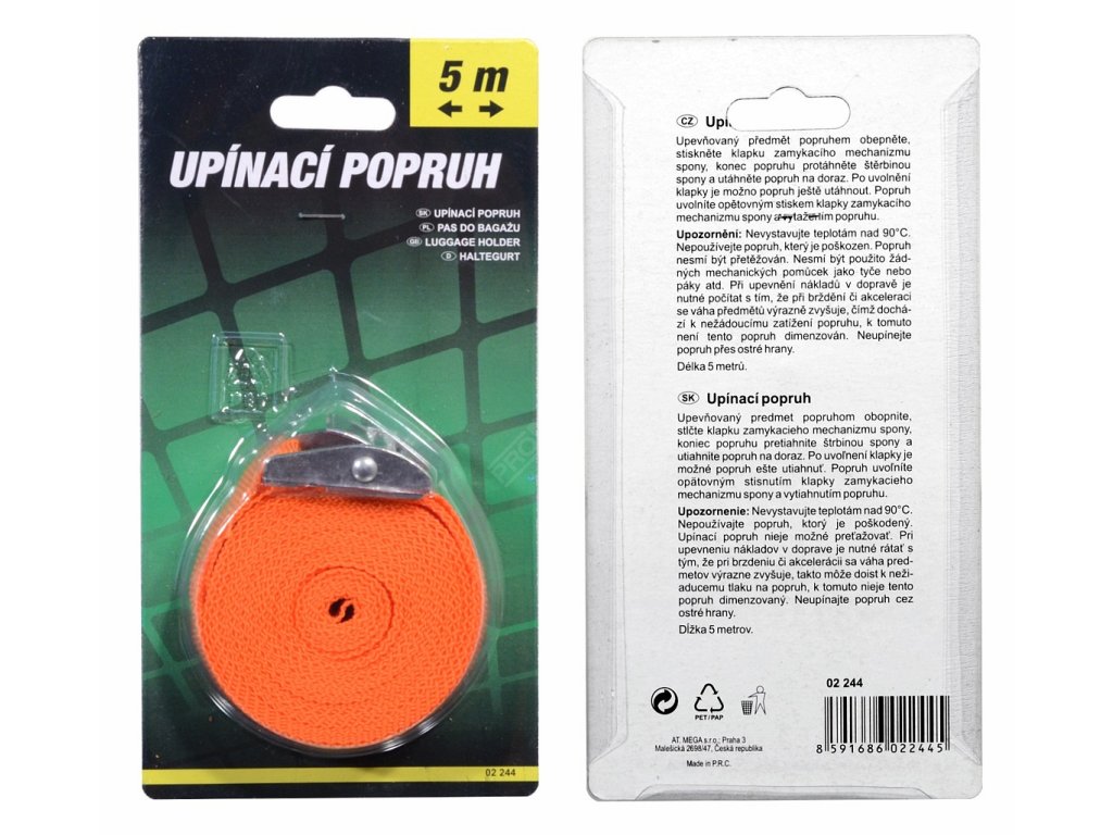 Popruh upínací 1x5m GREEN Compass 02244
