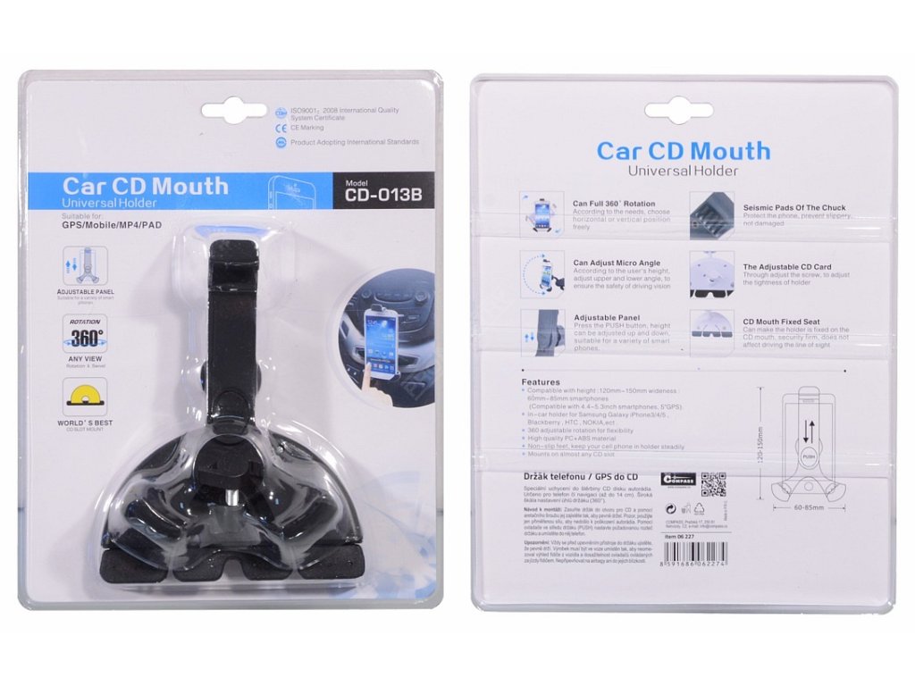Držák telefonu / GPS do CD Compass 06227