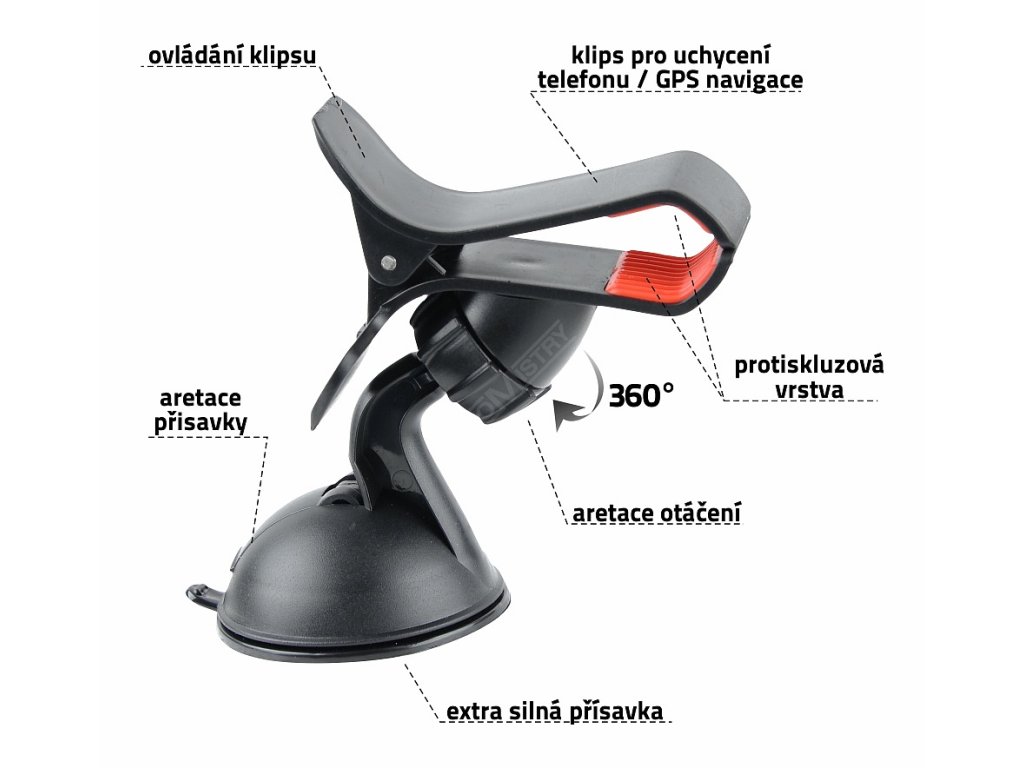 Držák telefonu / GPS na přísavku CLIPS Compass 06233