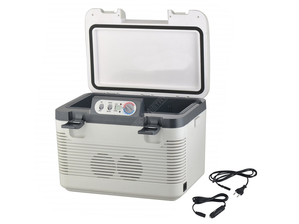 Chladící box 19l + display 220V/24V/12V DOUBLE Compass 07130 + Dárek, servis bez starostí v hodnotě 300Kč