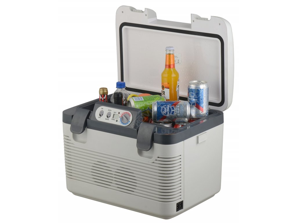 Chladící box 19l + display 220V/24V/12V DOUBLE Compass 07130 + Dárek, servis bez starostí v hodnotě 300Kč