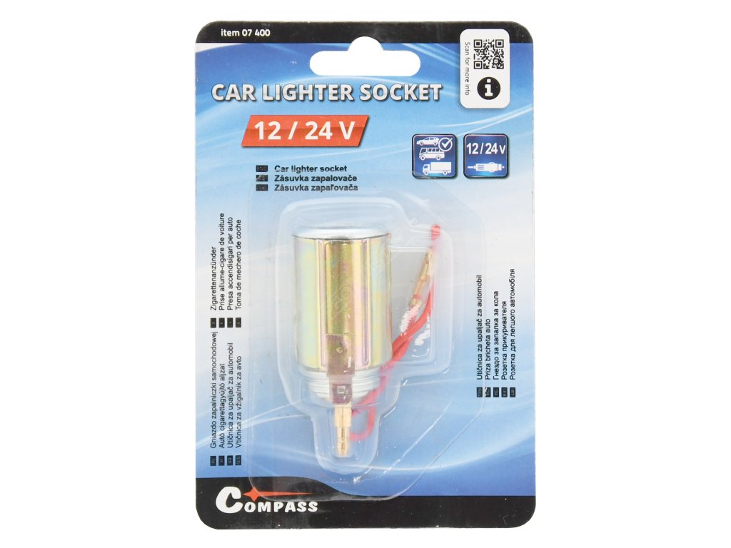 Zásuvka zapalovače 12V Compass 07400