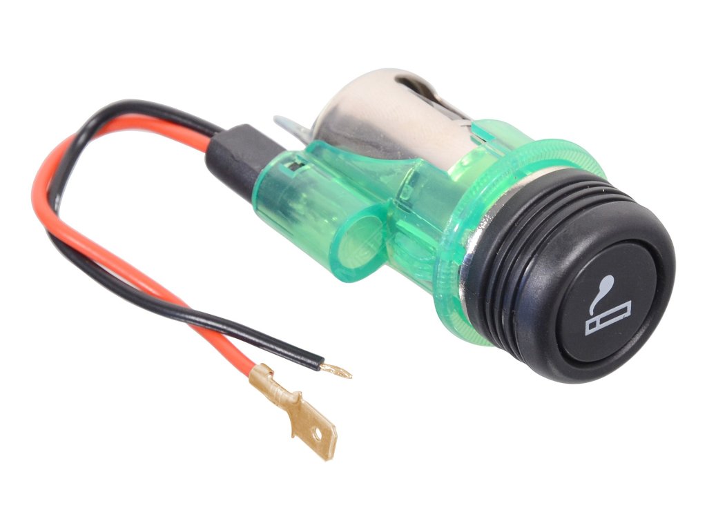 Zapalovač 12V s osvitem EURO Compass 07402