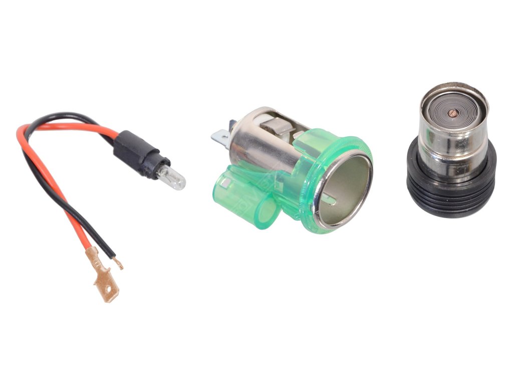 Zapalovač 12V s osvitem EURO Compass 07402