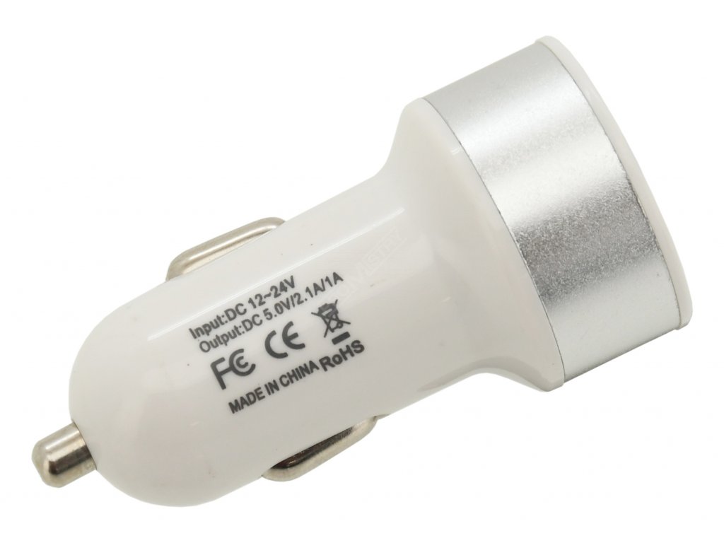 Zástrčka 2xUSB 12-24V 5V/2100mA Compass 07406