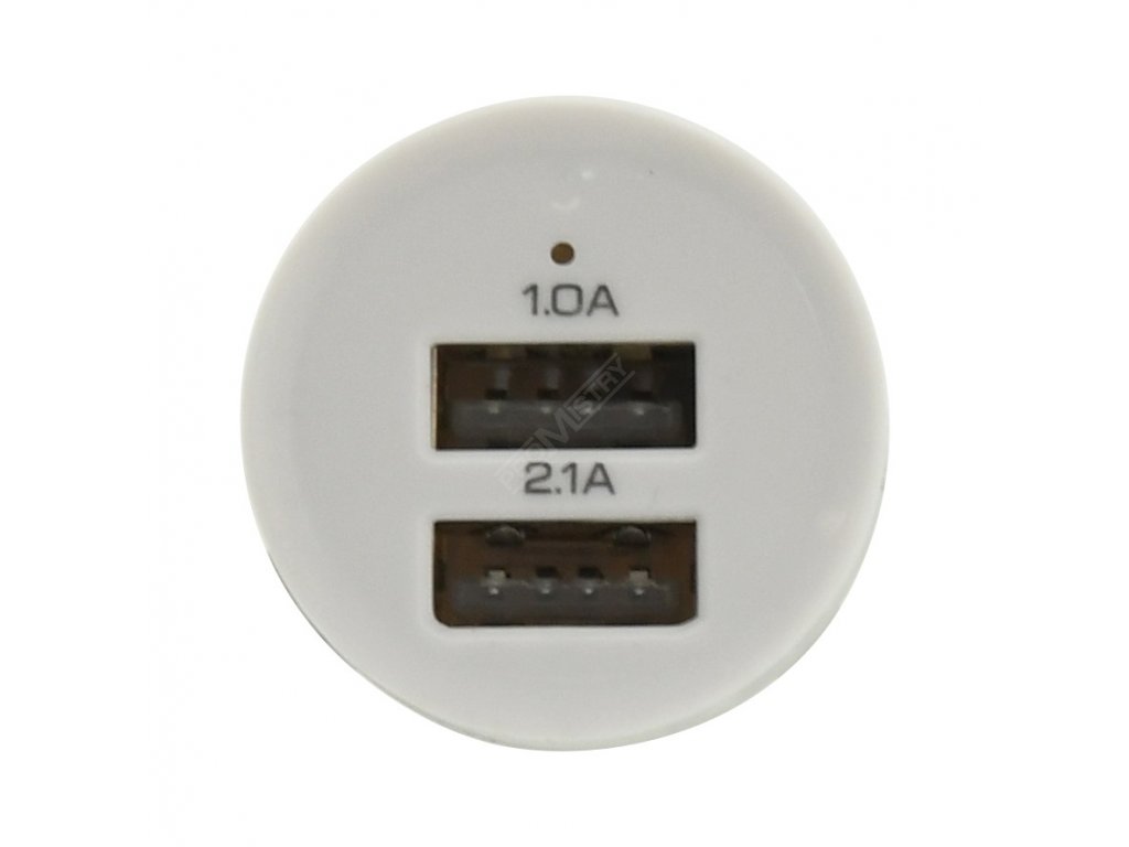 Zástrčka 2xUSB 12-24V 5V/2100mA Compass 07406