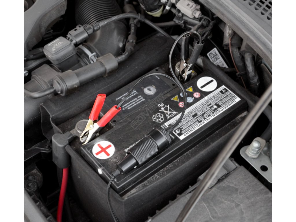 Adaptér autobaterie - zásuvka 12/24V Compass 07414