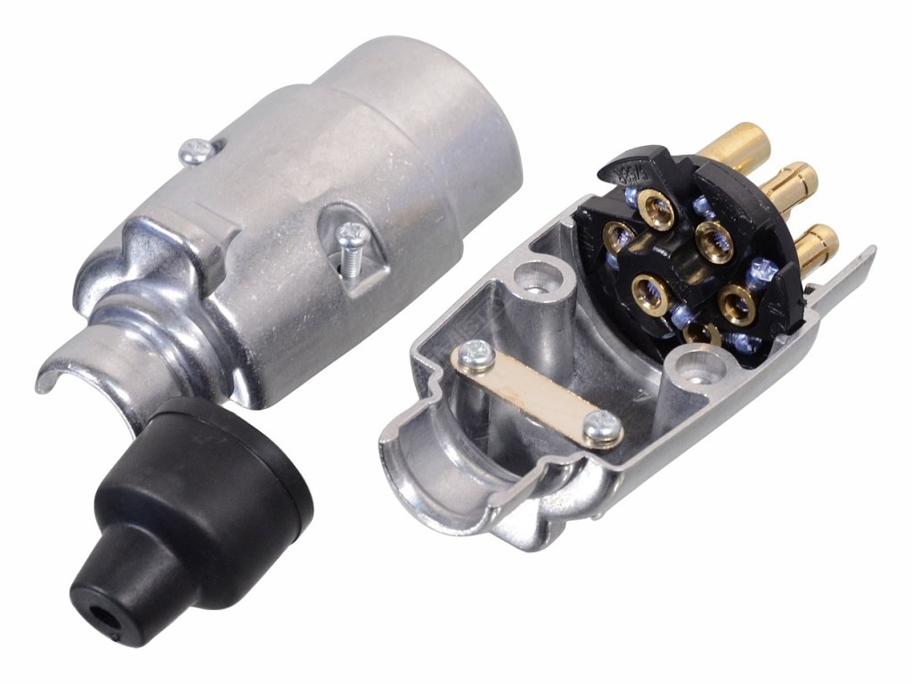 Zástrčka tažného zařízení 7 pólů ALU Compass 07452