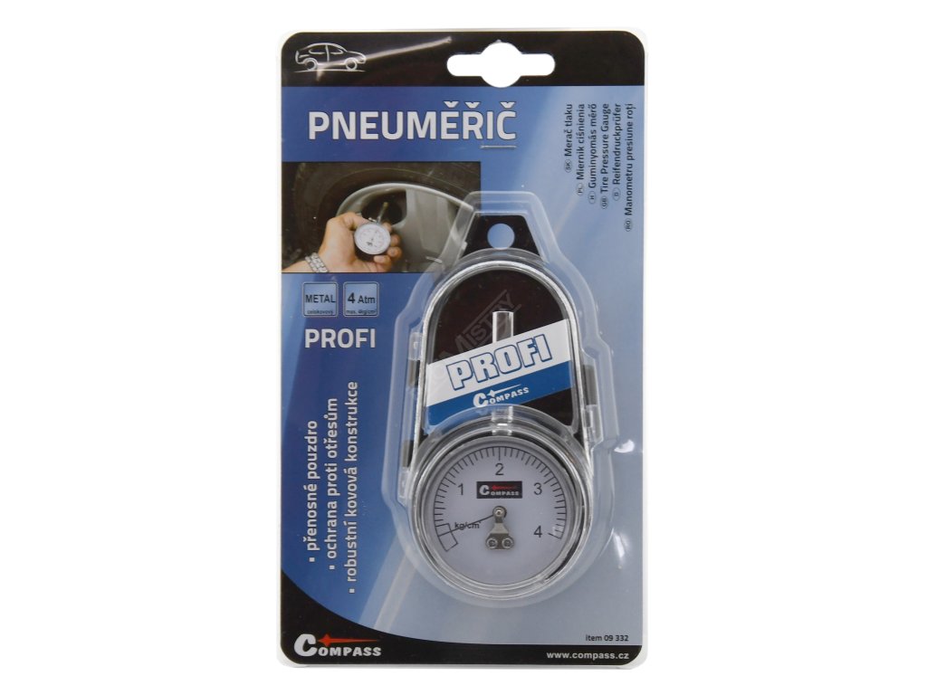 Pneuměřič PROFI 4kg/cm2 Compass 09332