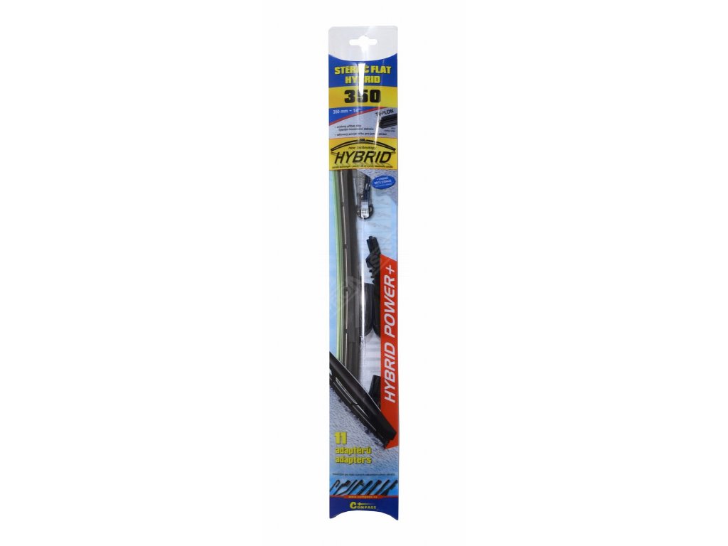 Stěrač HYBRID 350mm + 11 adaptérů TEFLON Compass 11007
