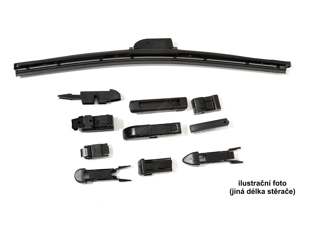 Stěrač HYBRID 350mm + 11 adaptérů TEFLON Compass 11007