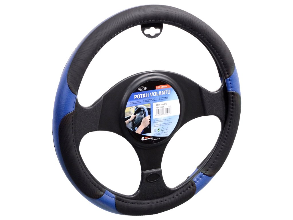 Potah volantu GRIP modrý Compass 31403