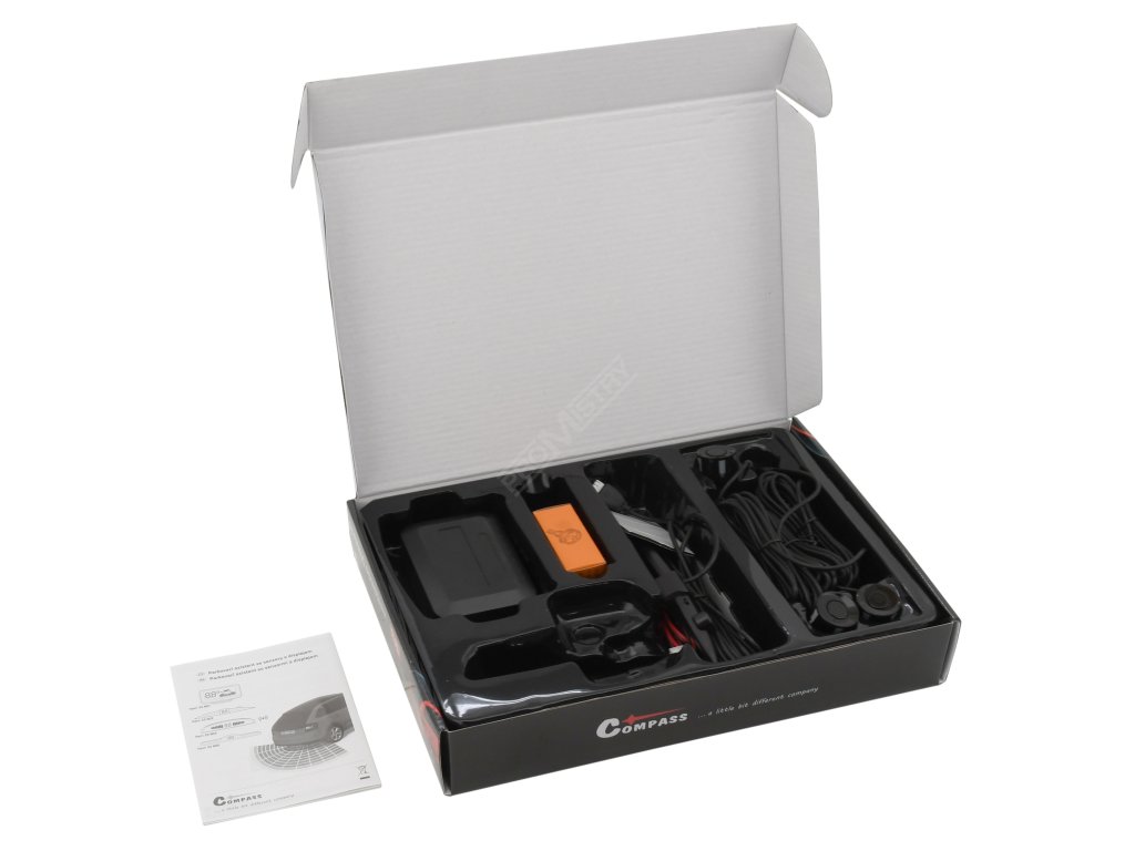 Parkovací asistent 4 senzory, LED displej Compass 33602