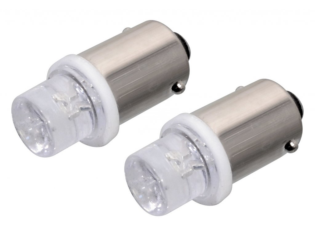 Žárovka 1LED 12V Ba9s bílá 2ks Compass 33749