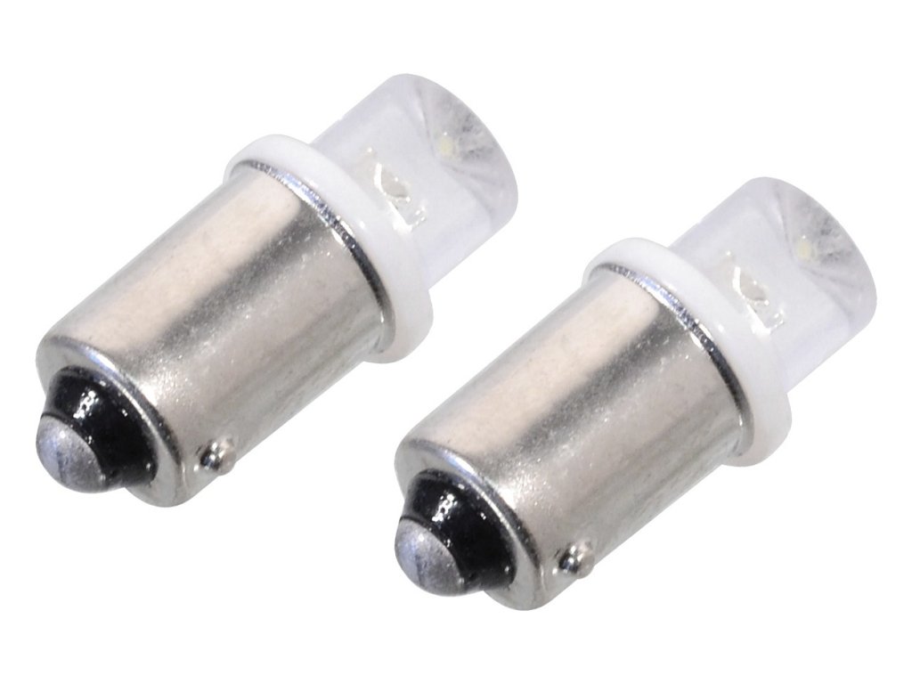 Žárovka 1LED 12V Ba9s bílá 2ks Compass 33749
