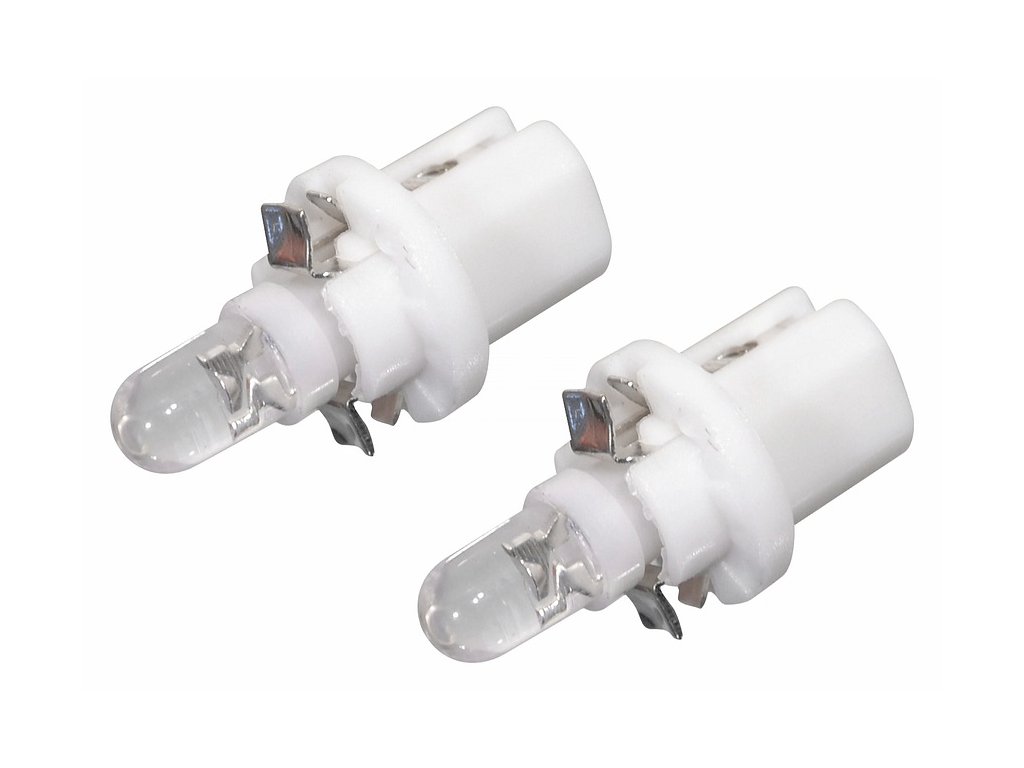 Žárovka 1LED 12V B8,5d bílá 2ks Compass 33761