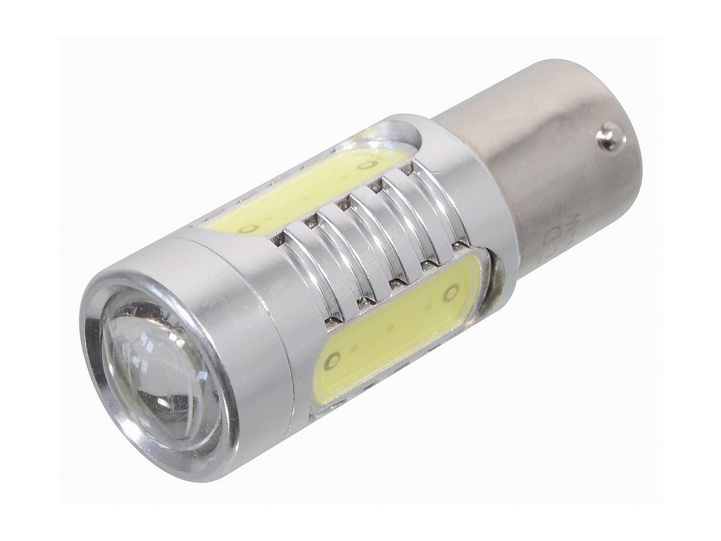 Žárovka 4 SMD LED 12V Ba15S s rezistorem CAN-BUS ready bílá Compass 33809