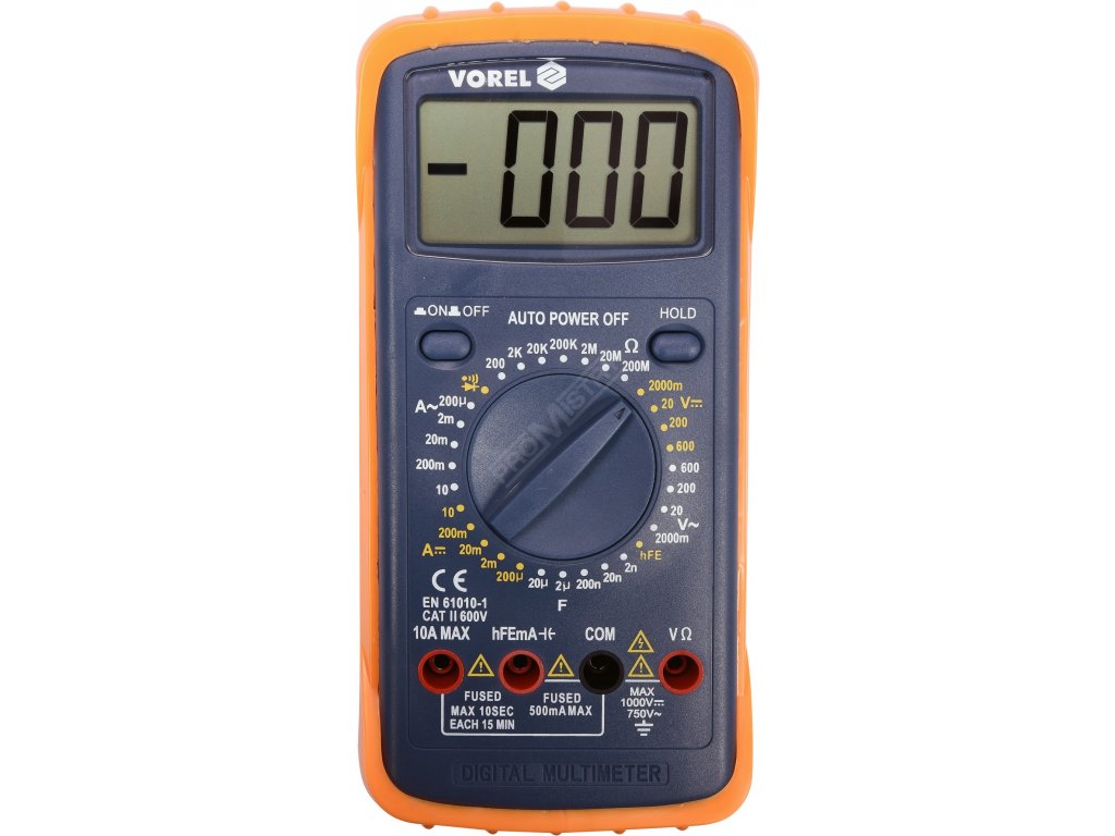 Multimetr digitální Vorel TO-81783 + Dárek, servis bez starostí v hodnotě 300Kč
