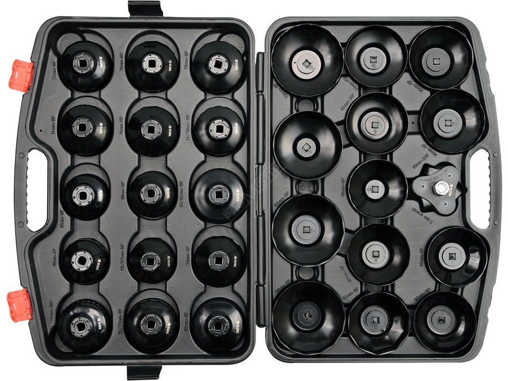 Sada klíčů miskových na olejové filtry 30 ks Yato YT-0596 + Dárek, servis bez starostí v hodnotě 300Kč