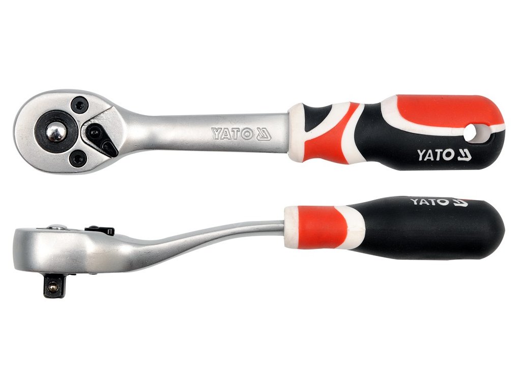 Ráčna 1/4"155 mm vyhnutá Yato YT-0730