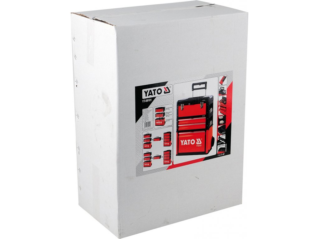 Vozík na nářadí 3 sekce, 2 zásuvky, Yato YT-09101 + Dárek, servis bez starostí v hodnotě 300Kč