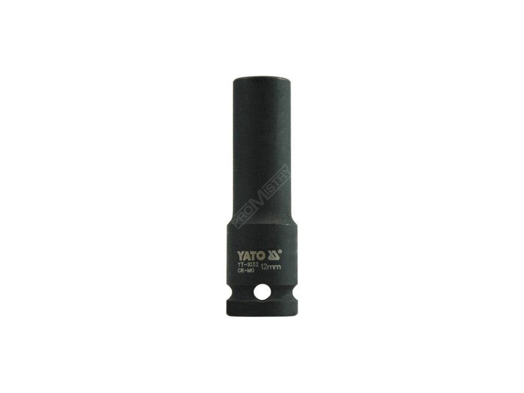 Nástavec 1/2"rázový šestihranný hluboký 12 mm CrMo Yato YT-1032