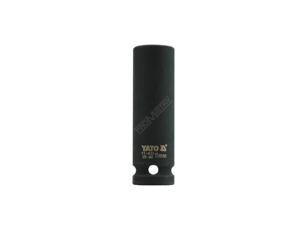 Nástavec 1/2"rázový šestihranný hluboký 15 mm CrMo Yato YT-1035